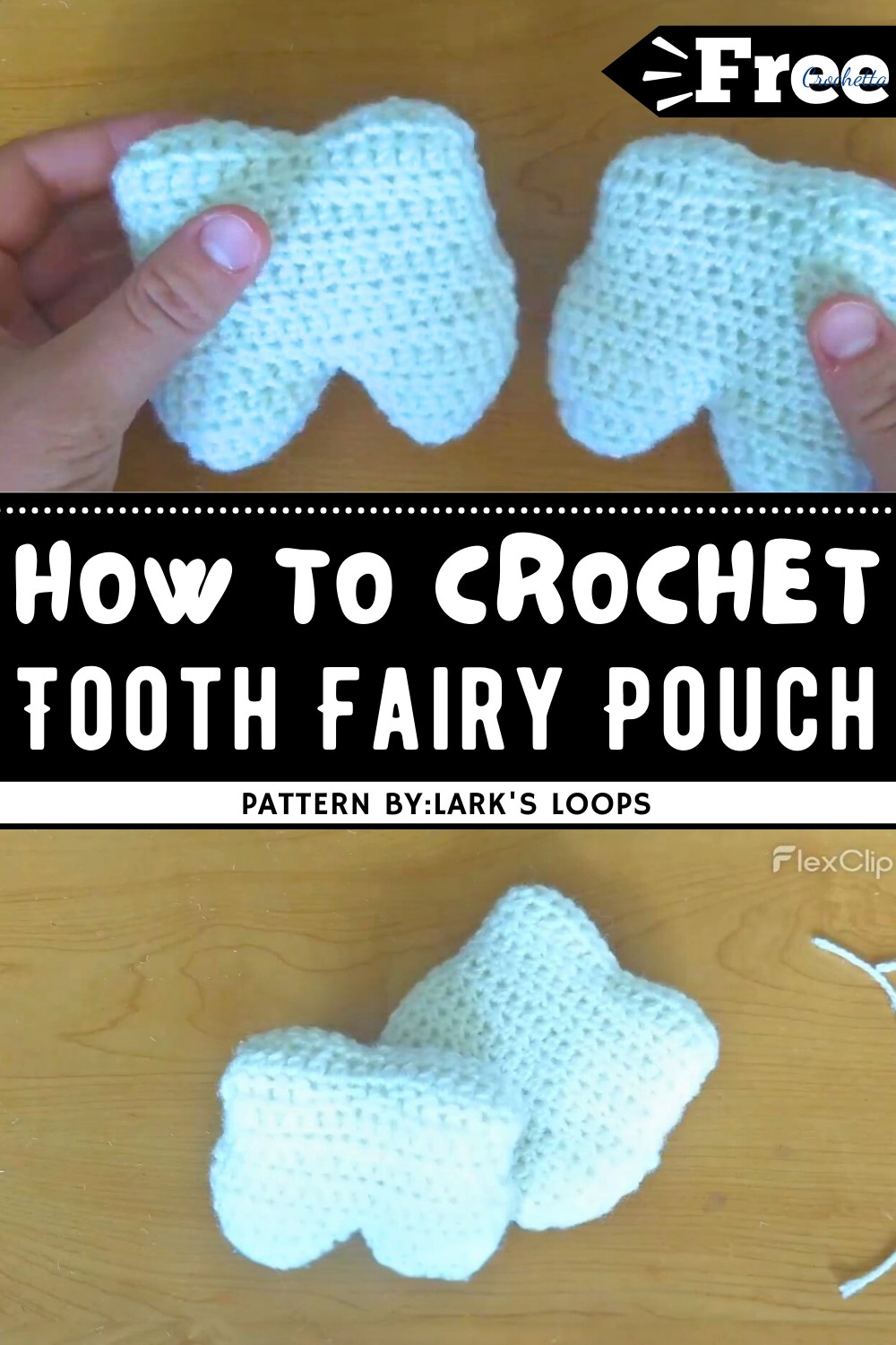 Crochet Tooth Fairy Pouch Tutorial