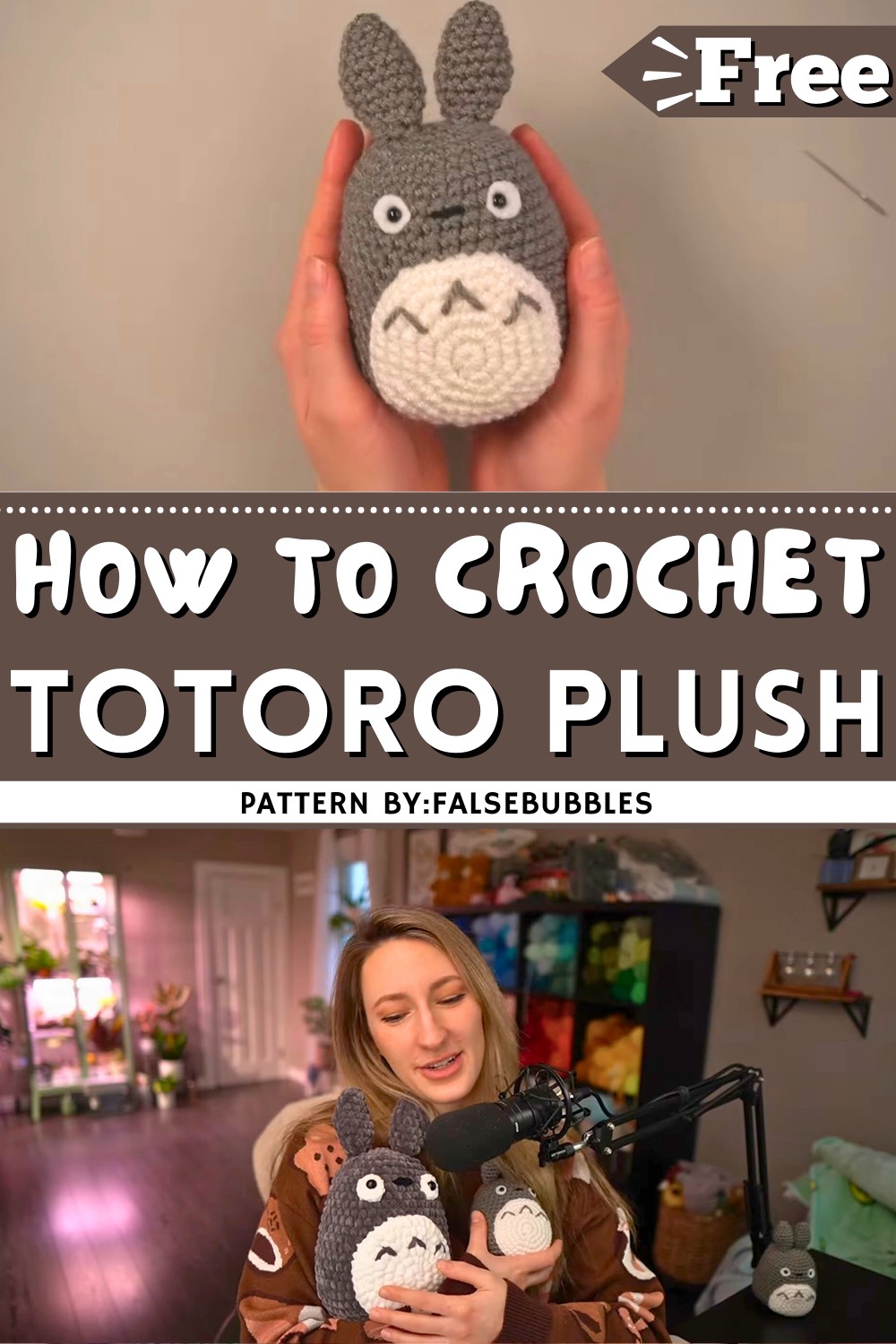 Crochet Totoro Plush Tutorial