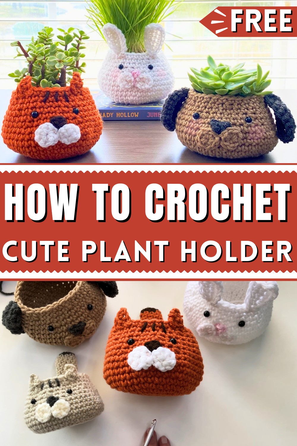 Cute Crochet Plant Holder