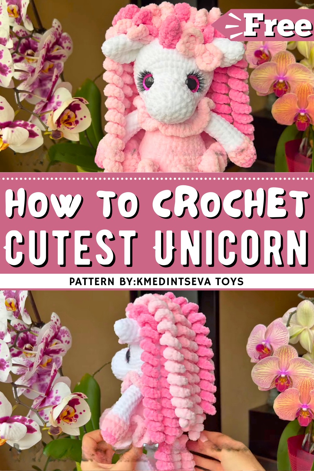 Cutest Unicorn Crochet 33cm