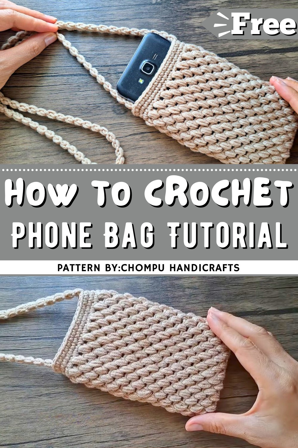 DIY Crochet Phone Bag Tutorial