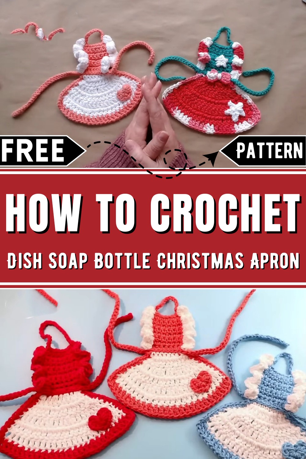 Dish Soap Bottle Christmas Apron