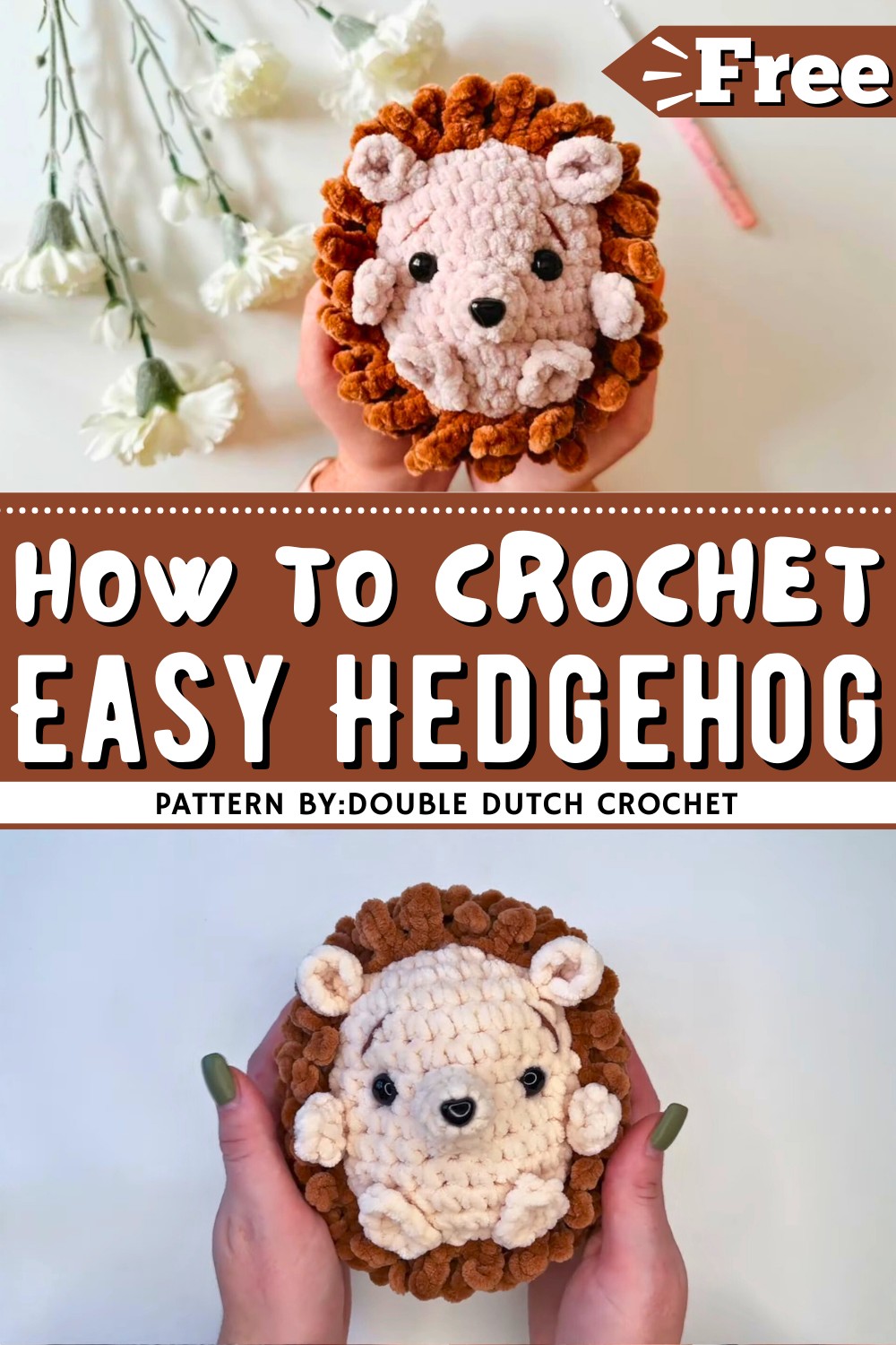 EASY Crochet Hedgehog Tutorial