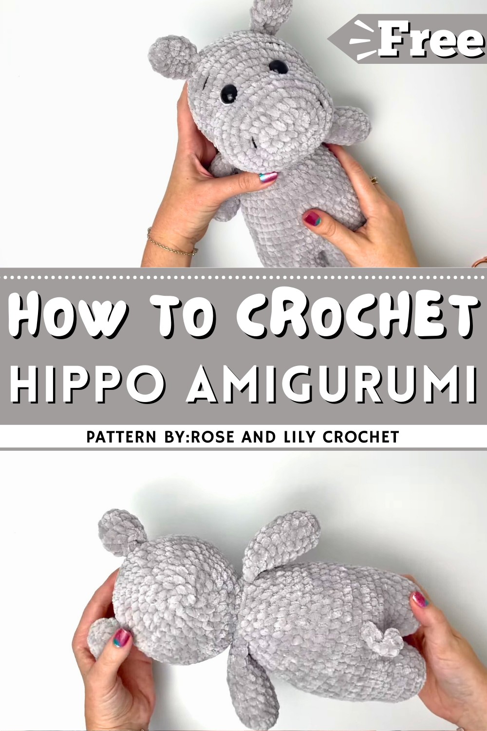 Easy Crochet Hippo Amigurumi