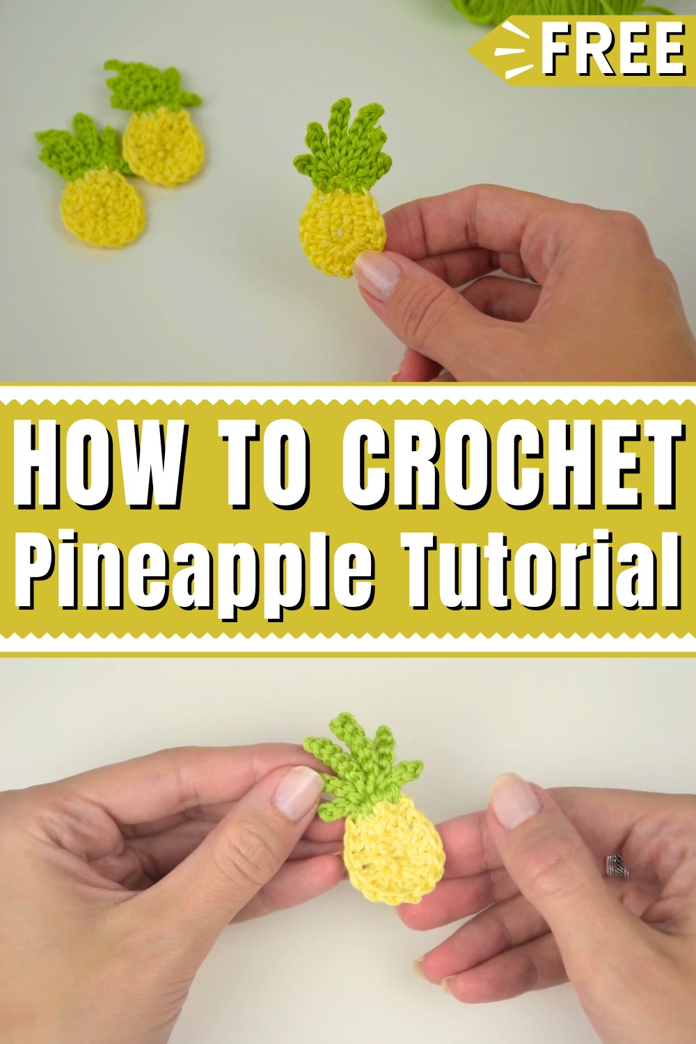 Easy Crochet Pineapple Tutorial