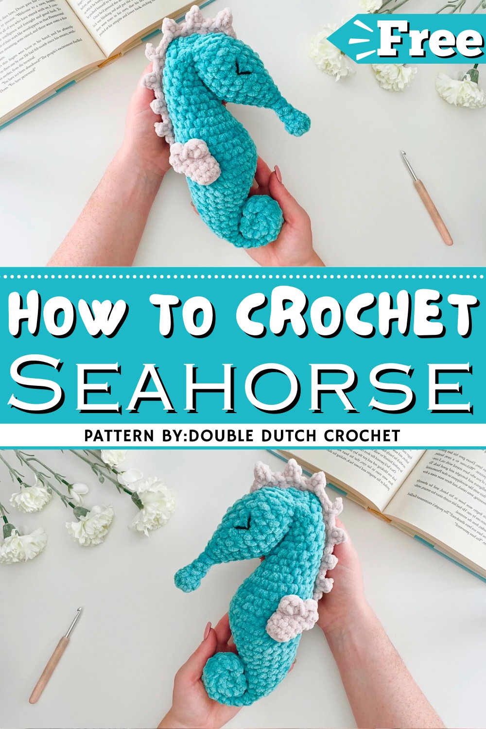 Easy Crochet Seahorse Tutorial