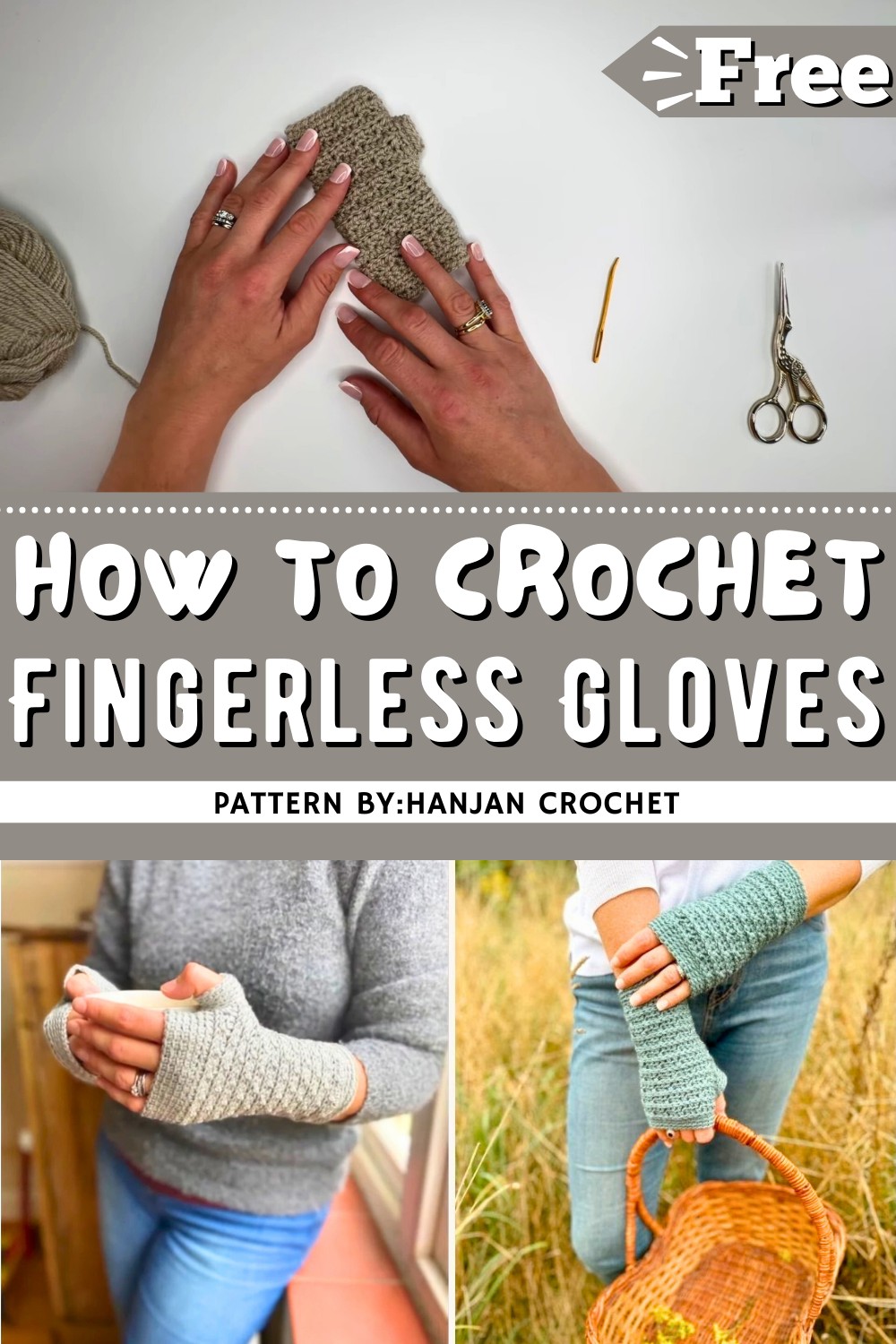 Fingerless Gloves Crochet Pattern Free