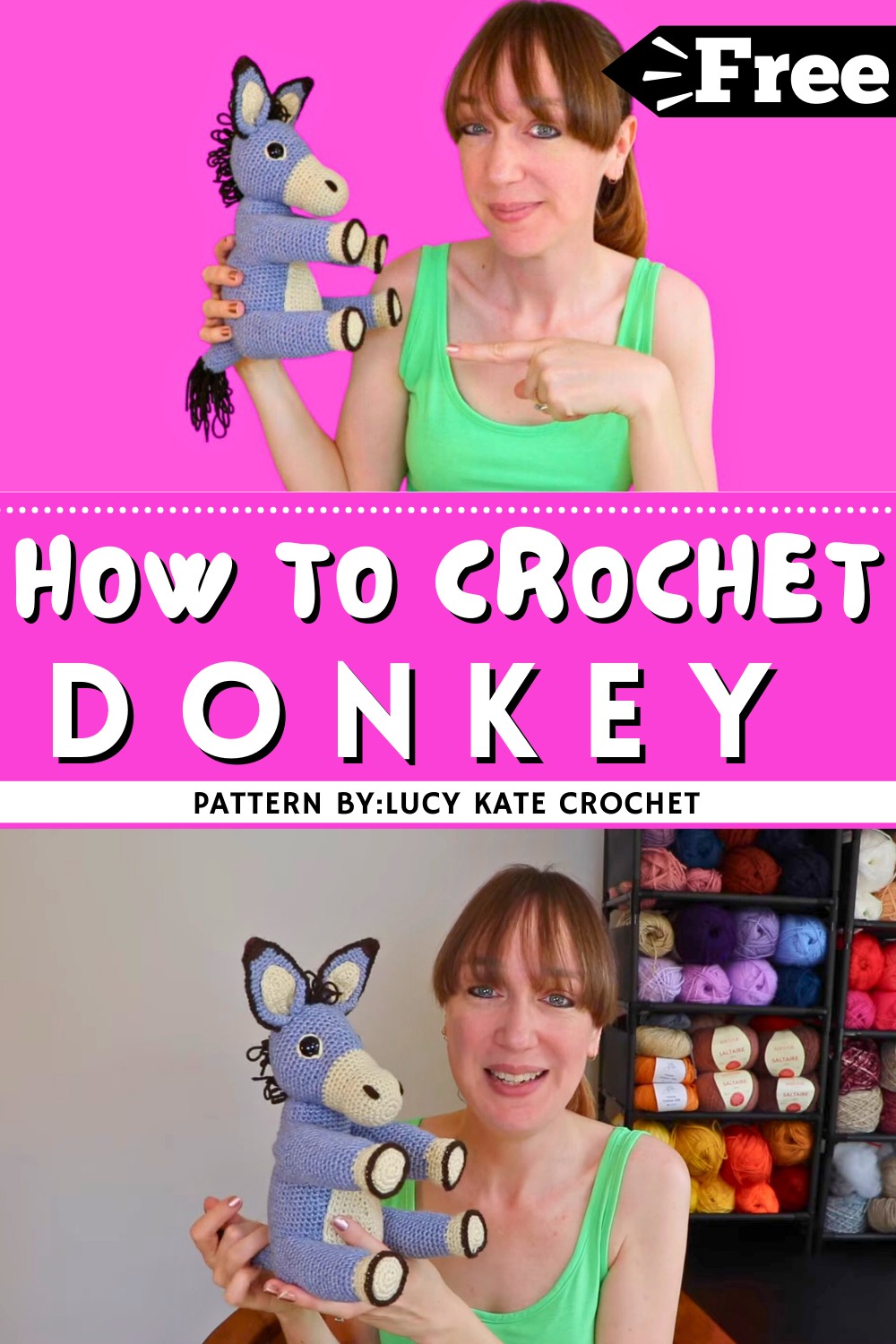 Free Crochet Donkey Pattern