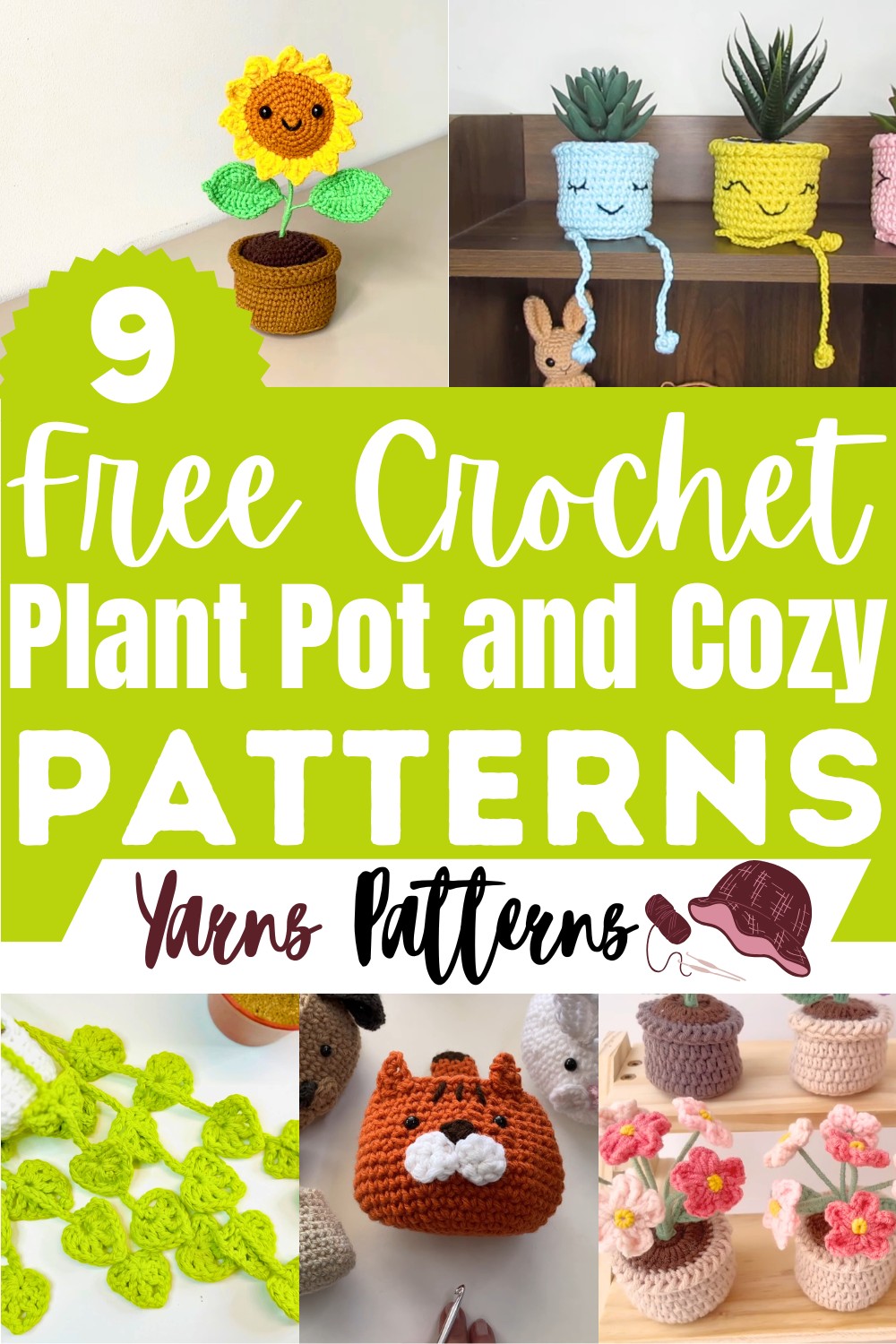 Free Crochet Plant Pot and Cozy Patterns