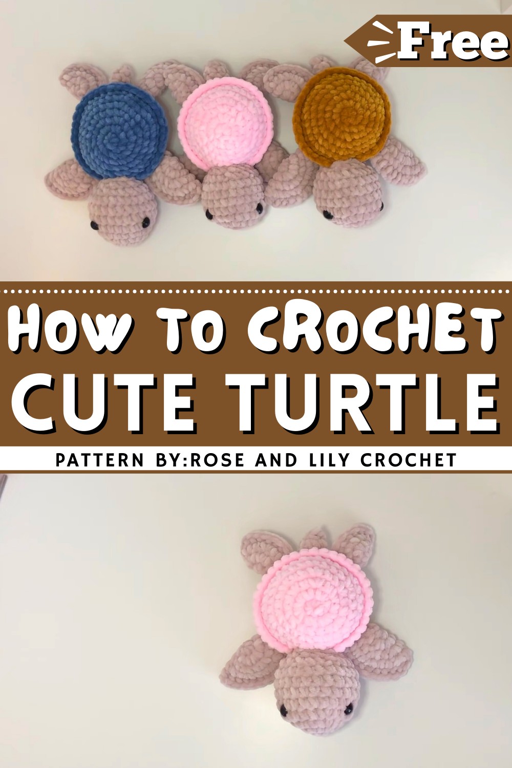 Free Easy Crochet Turtle Pattern