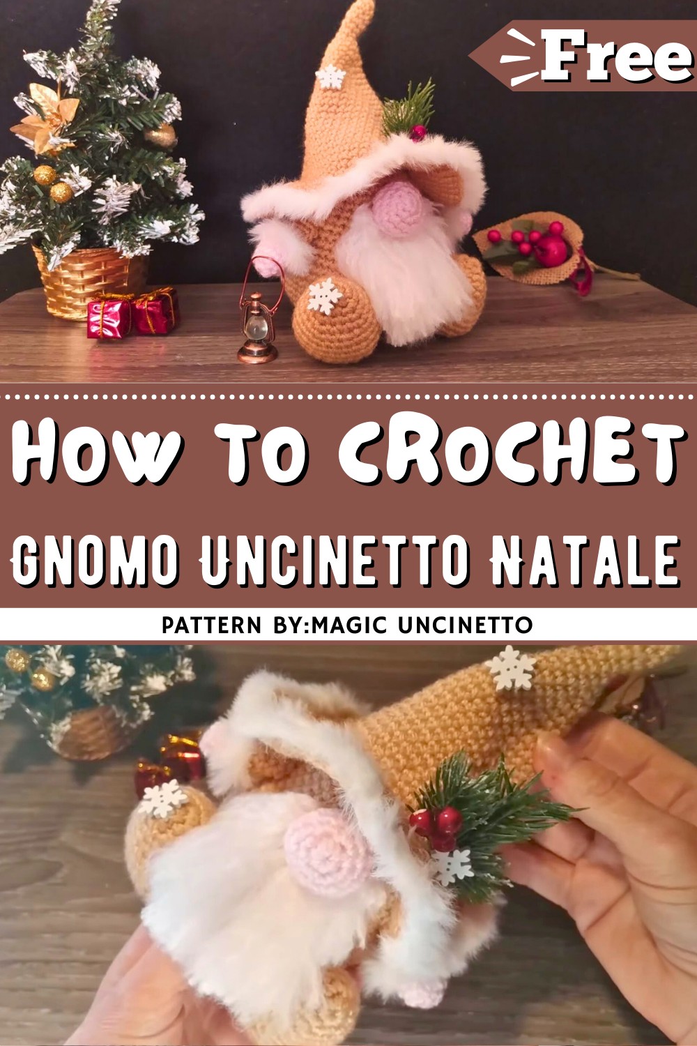 Gnomo Uncinetto Natale Amigurumi