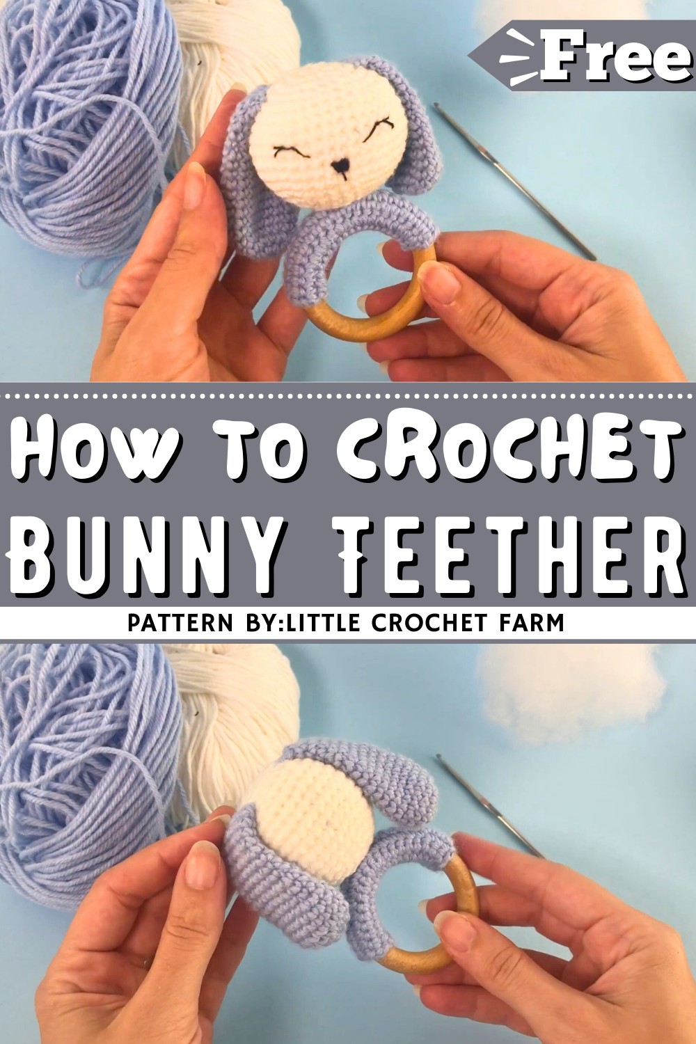 How To Crochet A Bunny Teether