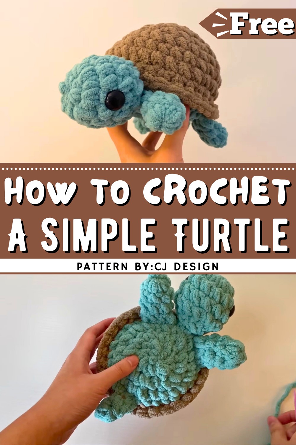 How To Crochet A Simple Turtle