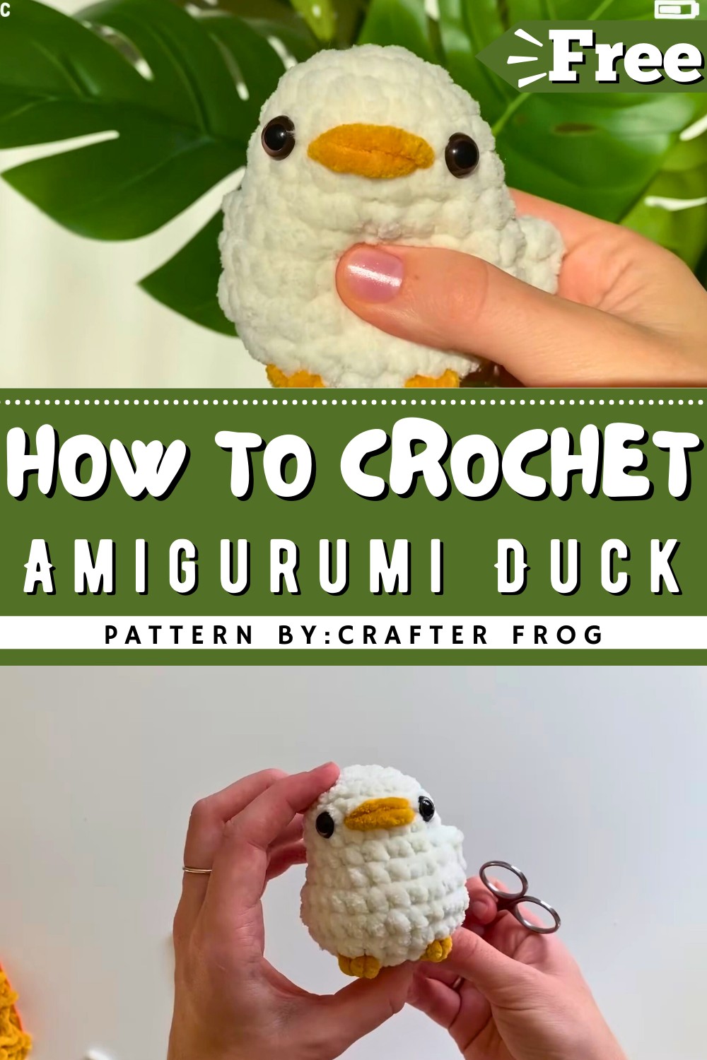 How To Crochet Amigurumi Duck