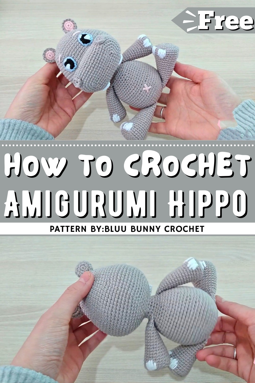 How To Crochet Amigurumi Hippo