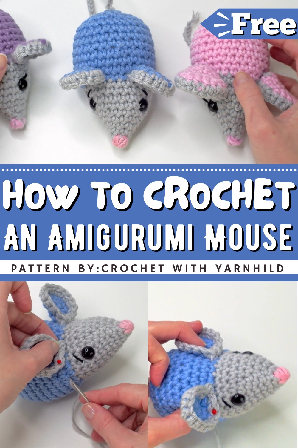 How To Crochet An Amigurumi Mouse