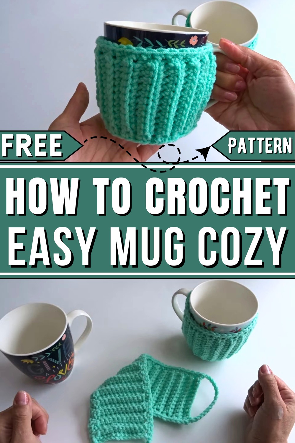 How To Crochet An Easy Mug Cozy