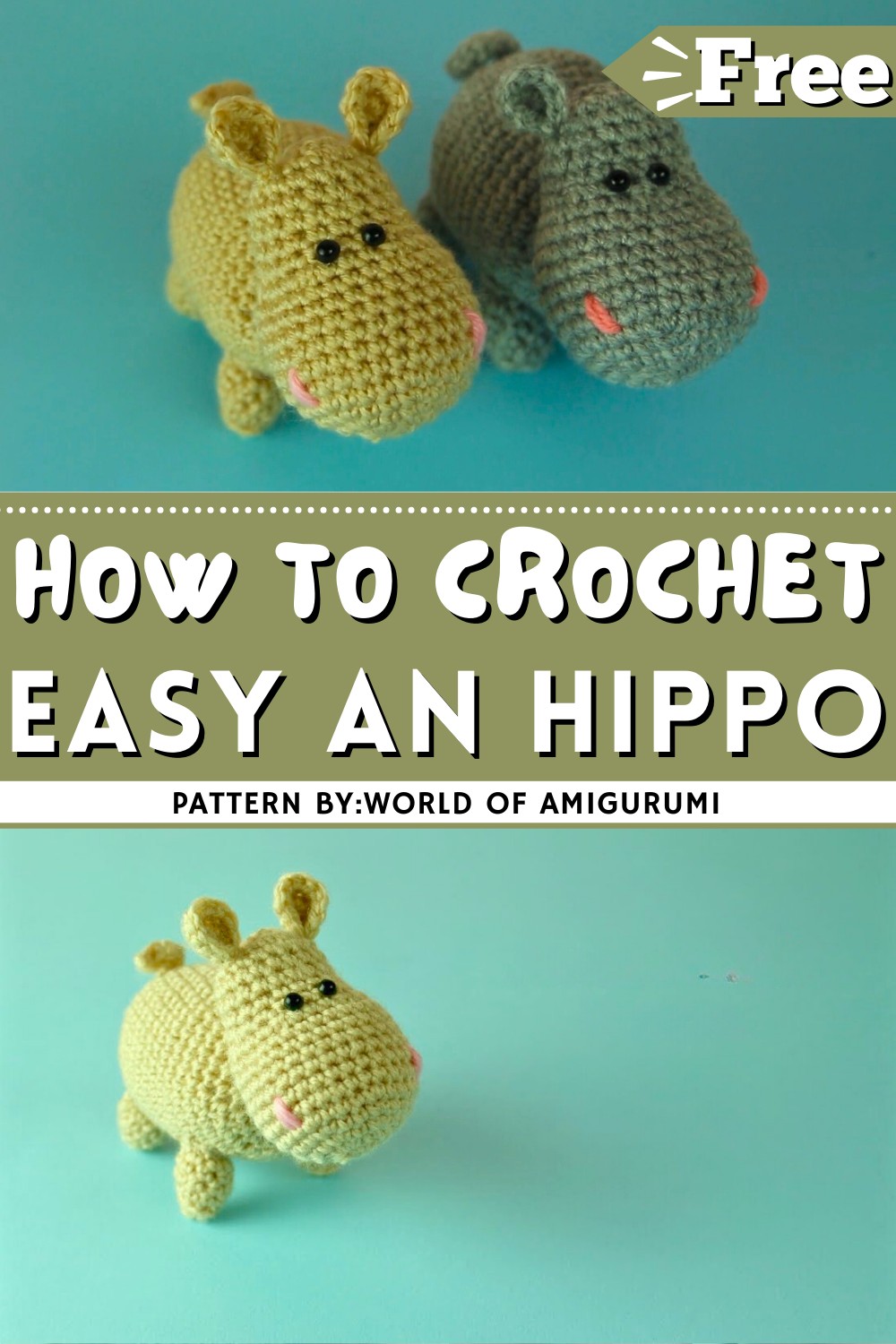 How To Crochet An Hippo