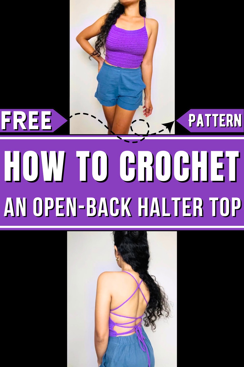 How To Crochet An Open-back Halter Top