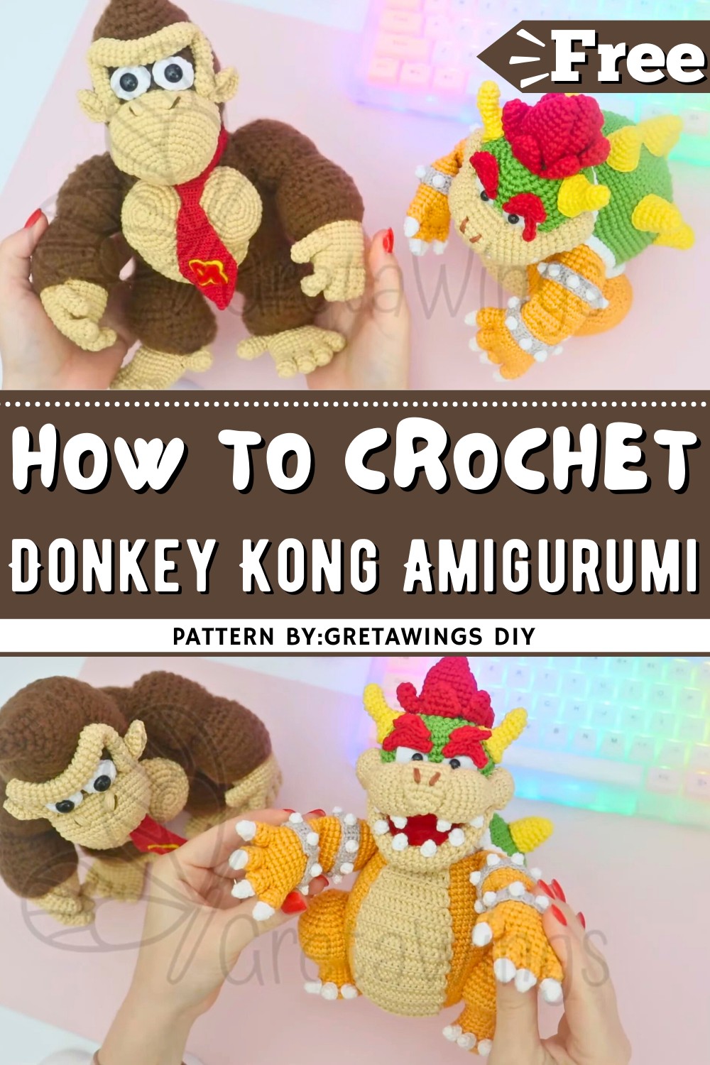 How To Crochet Donkey Kong Amigurumi