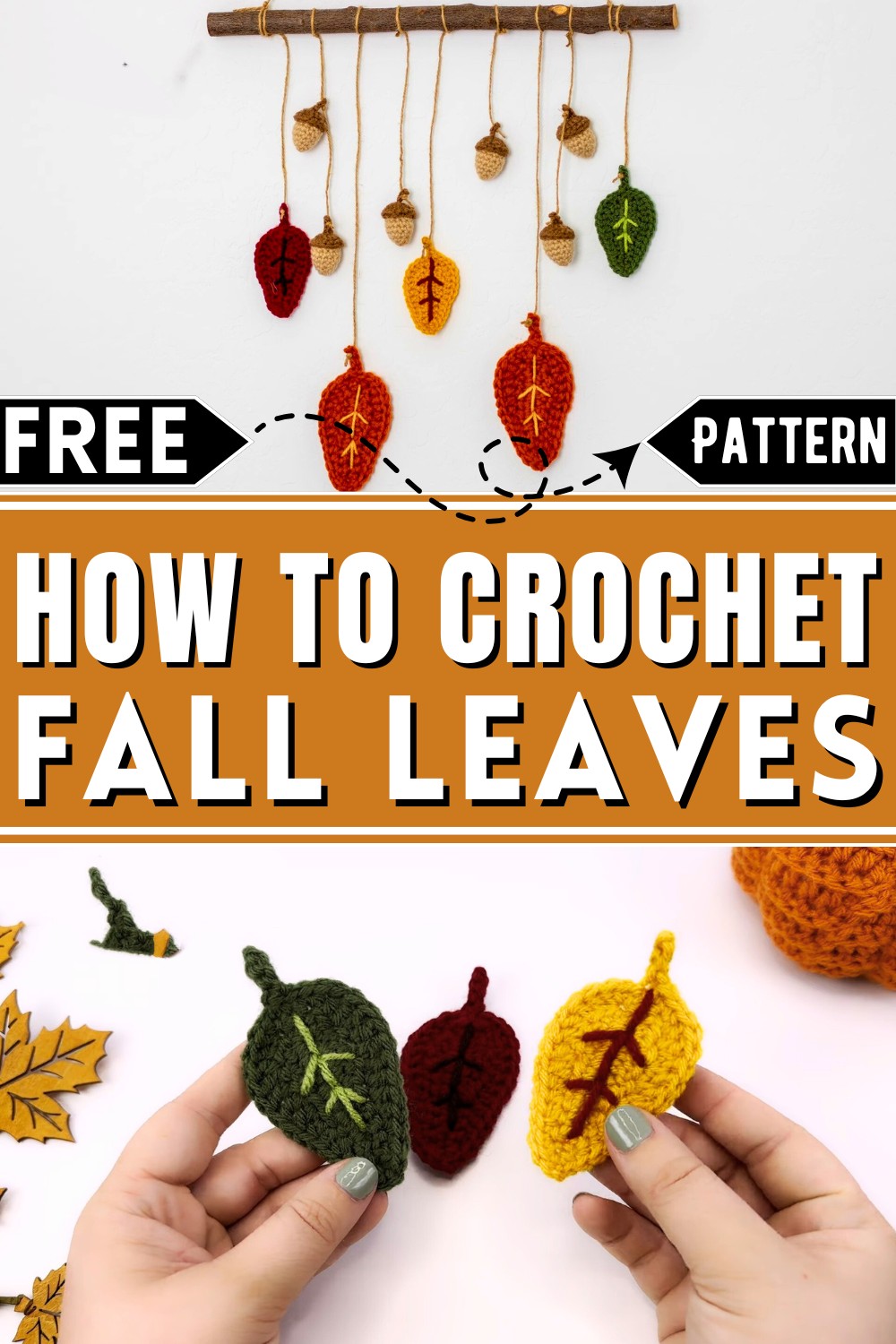 How To Crochet Fall Leaves