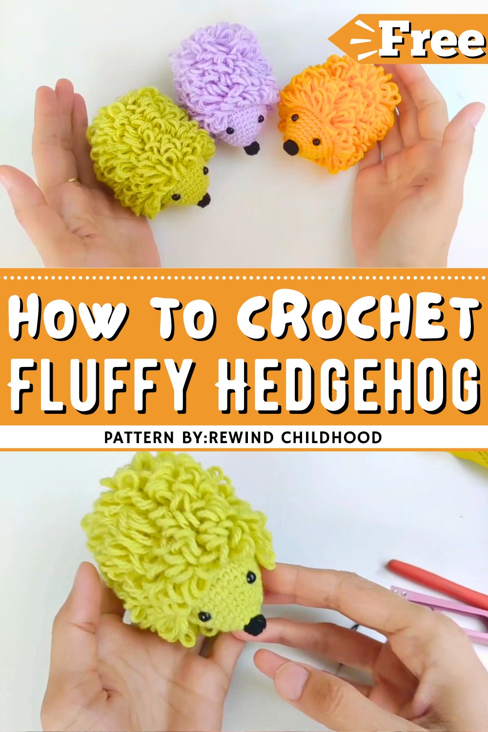 How To Crochet Fluffy Hedgehog