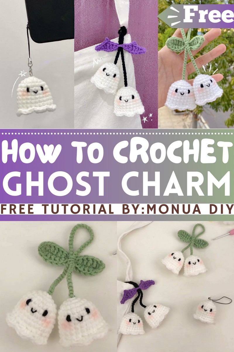 How To Crochet Ghost Charm