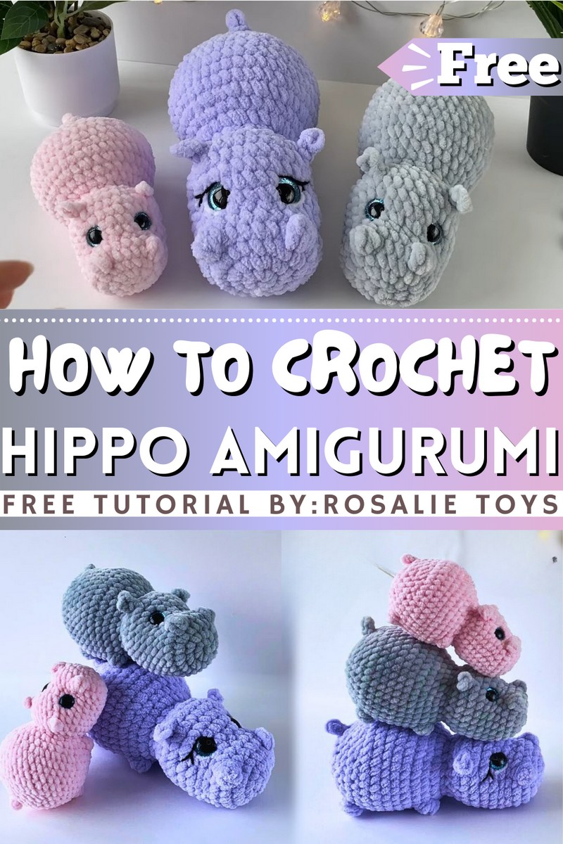 How To Crochet Hippo Amigurumi