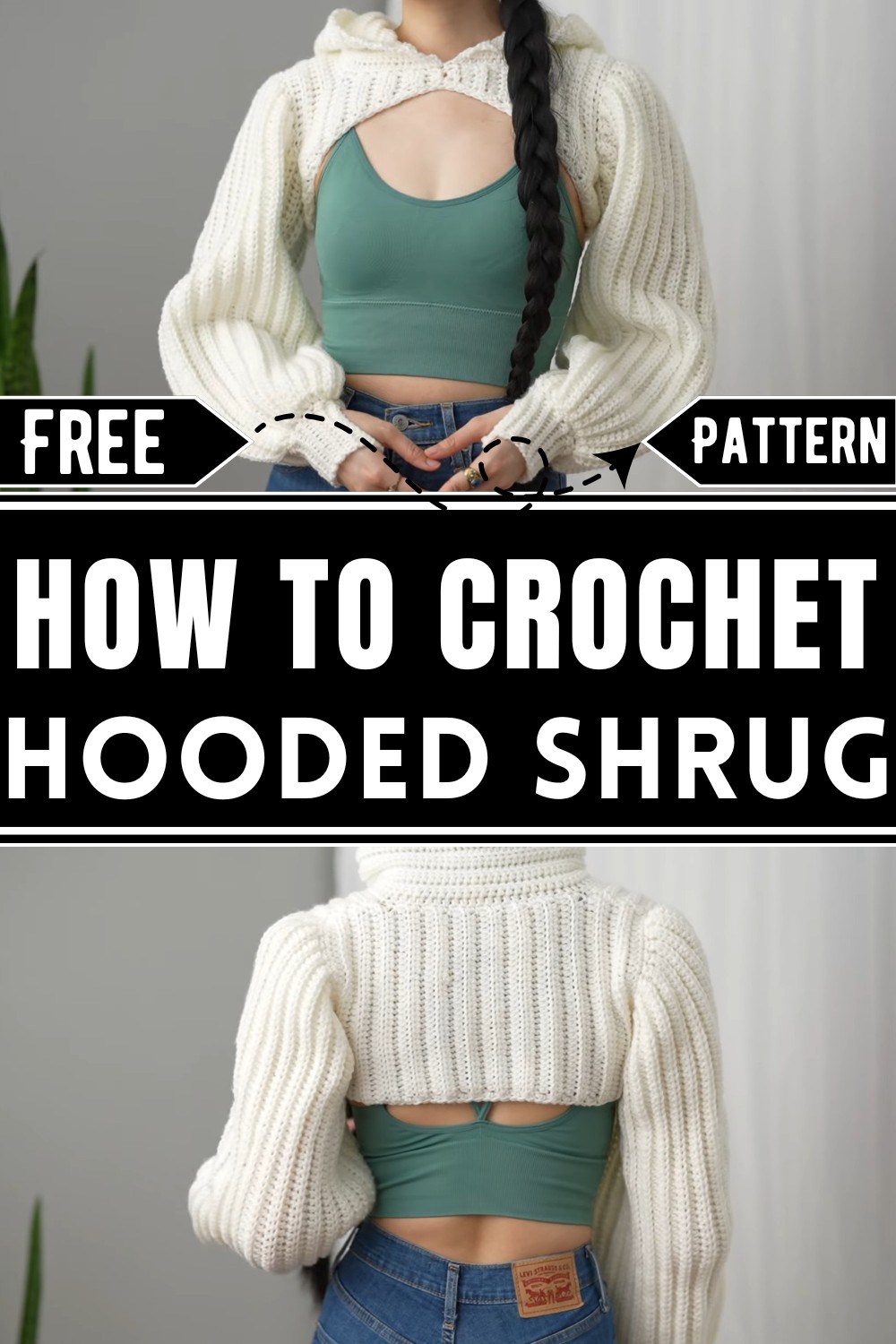 How To Crochet Hooded Shrug