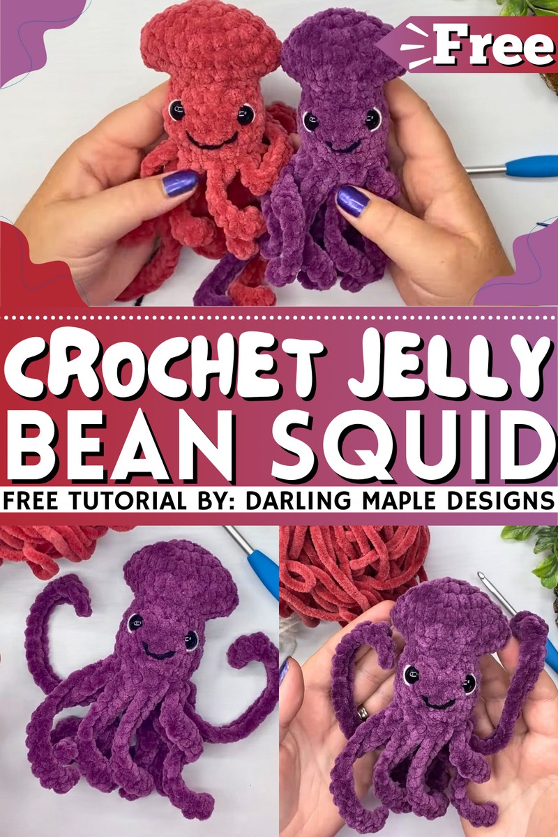 How To Crochet Jelly Bean Squid