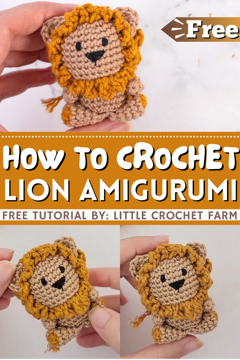 How To Crochet Mini Lion Amigurumi