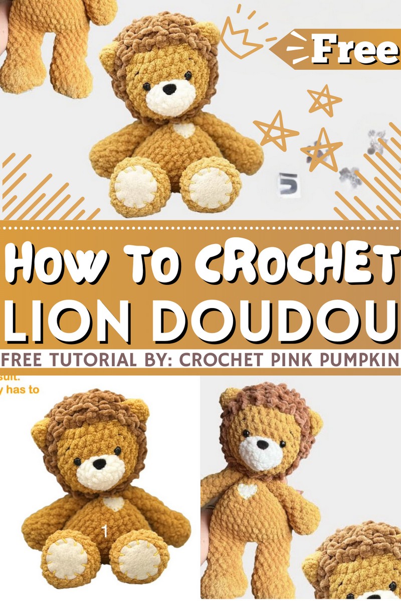 How To Crochet Lion Doudou