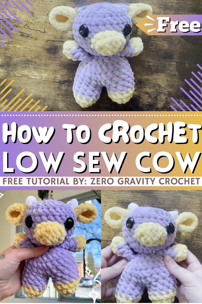 How To Crochet Low Sew Cow