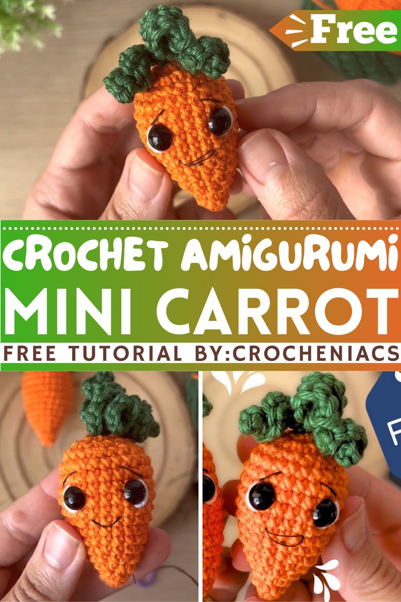 How To Crochet Mini Carrot Amigurumi