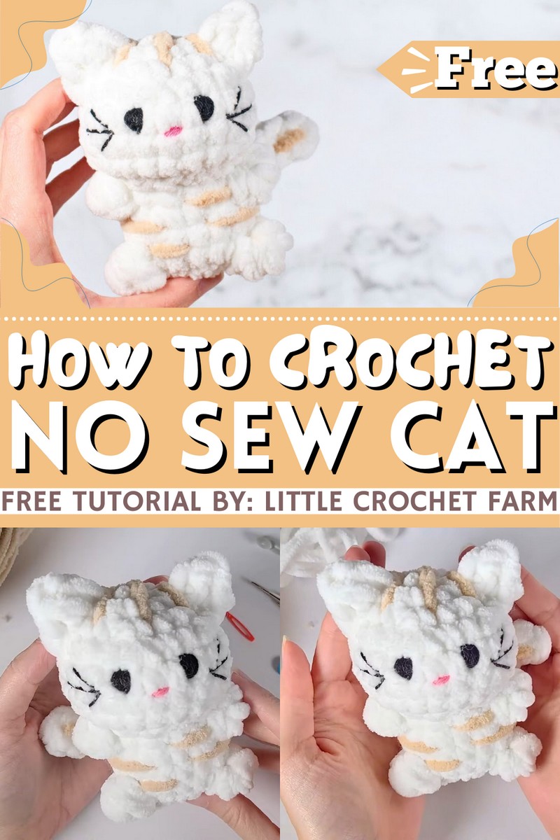 How To Crochet No Sew Cat