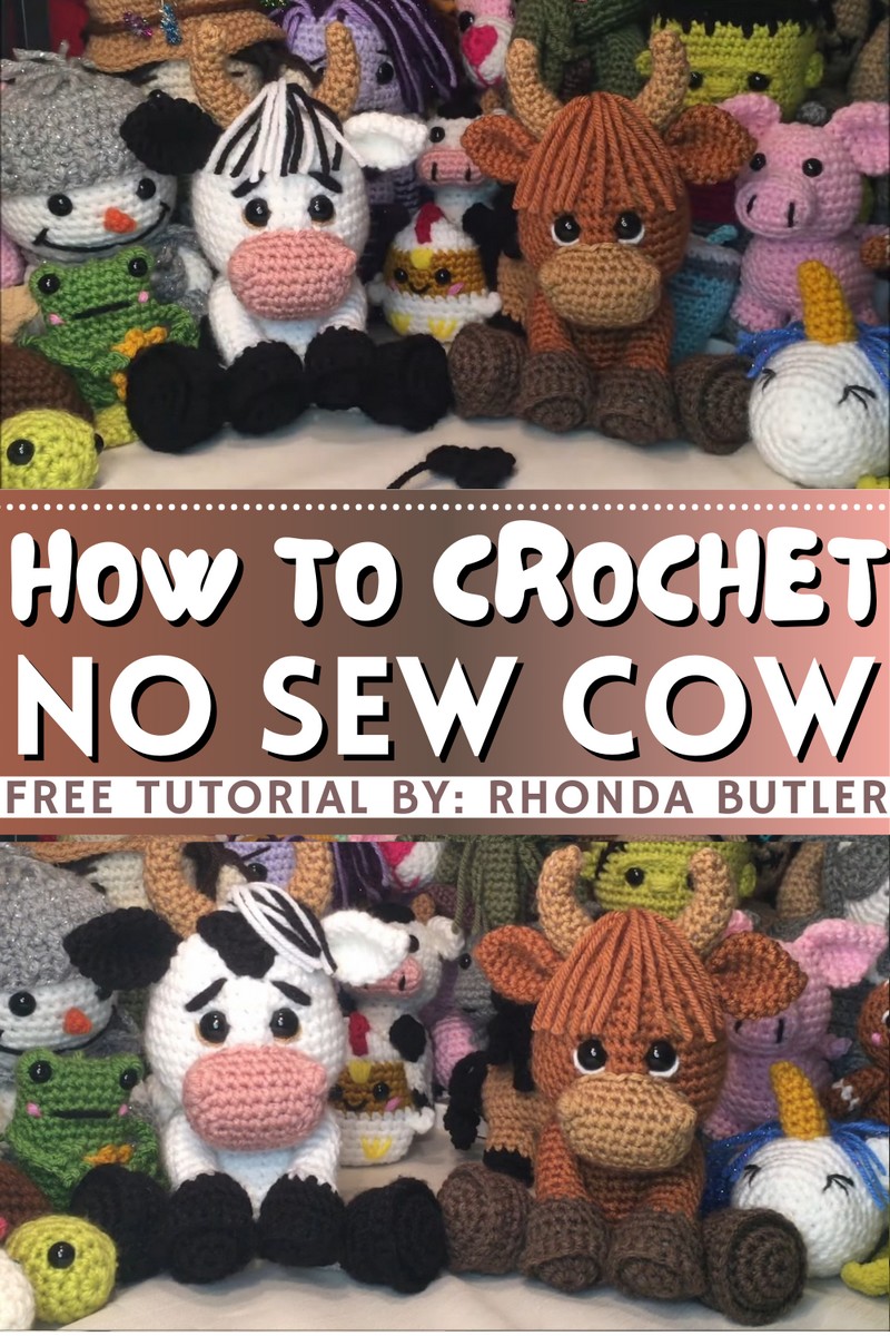 How To Crochet No Sew Cow