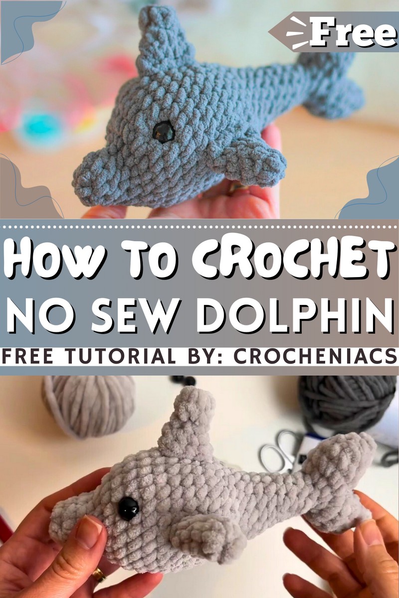 How To Crochet No Sew Dolphin