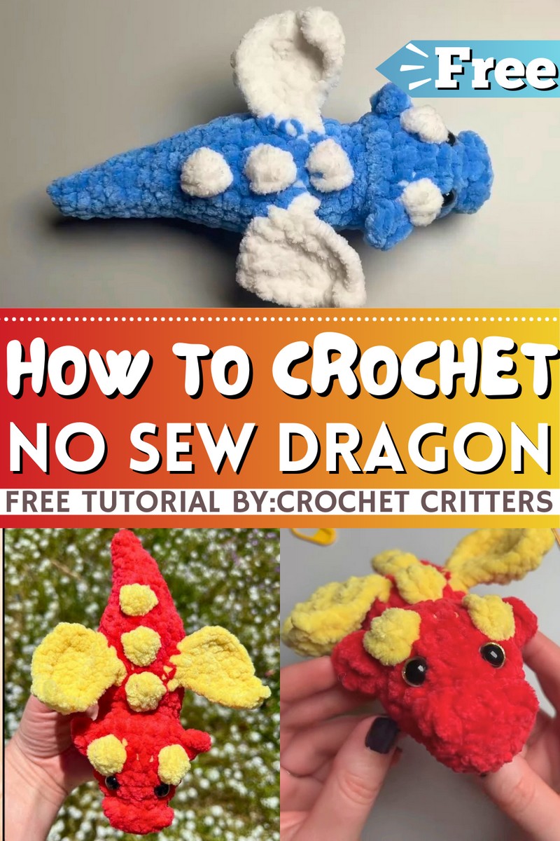 How To Crochet No Sew Dragon