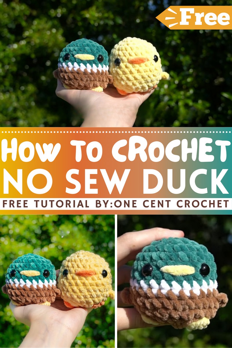 How To Crochet No Sew Duck