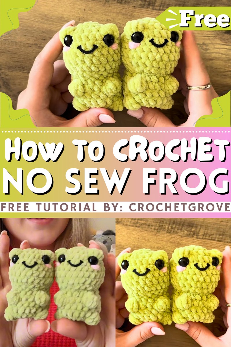 How To Crochet No Sew Frog