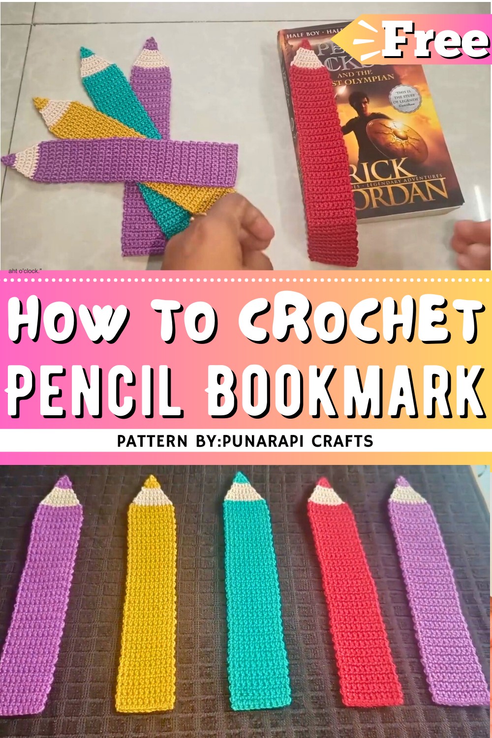 How To Crochet Pencil Bookmark