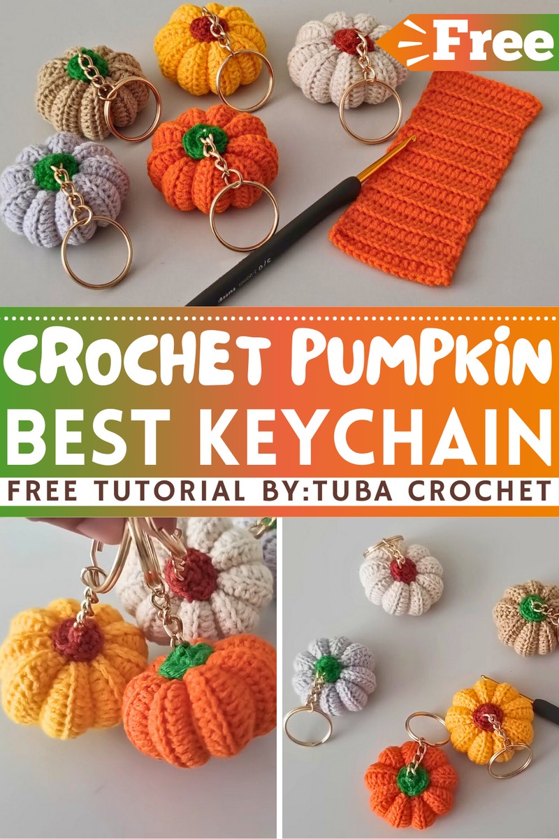 How To Crochet Pumpkin Keychain