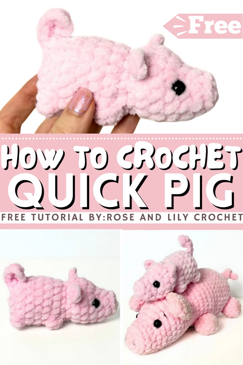 How To Crochet Quick Pig Amigurumi