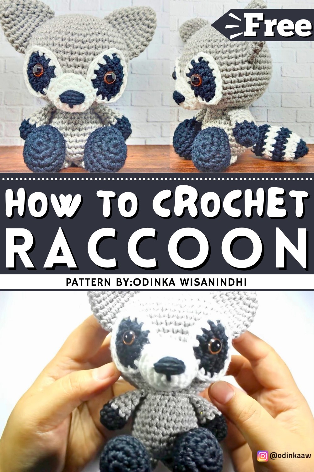 How To Crochet Raccoon