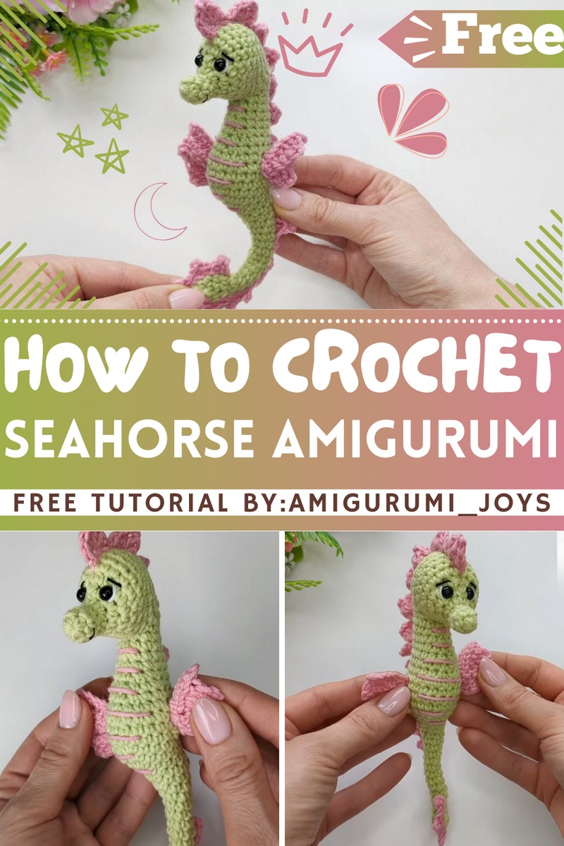 How To Crochet Easy Seahorse Amigurumi