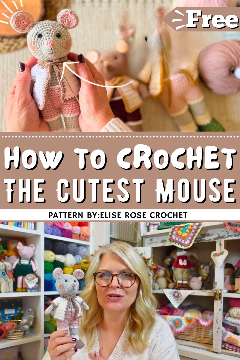 How To Crochet The Cutest Amigurumi Mouse