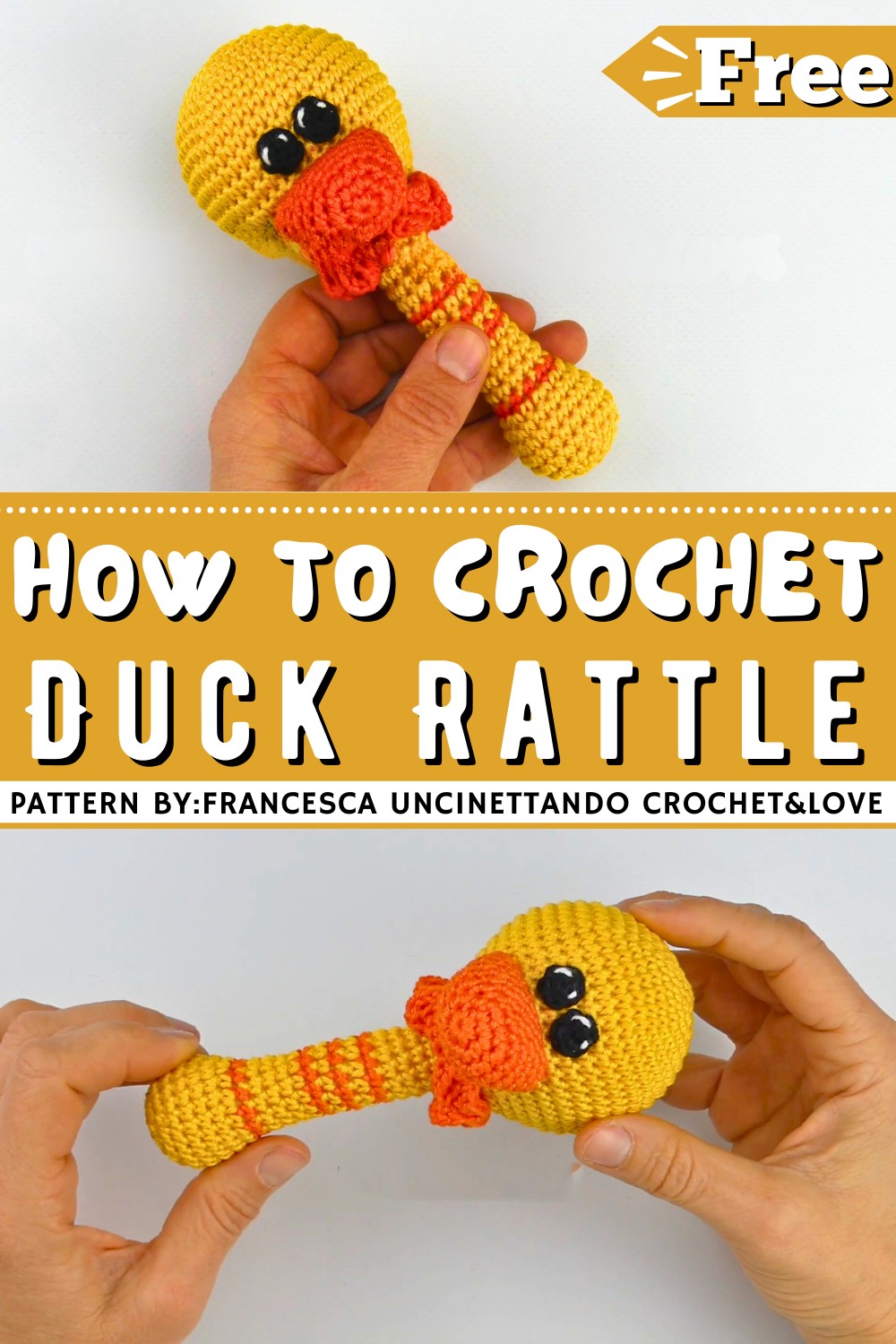 How To Make An Amigurumi Duck Rattle