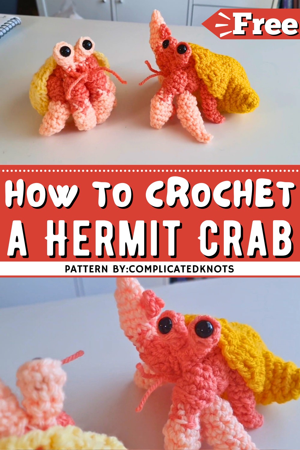 How to Crochet a Hermit Crab