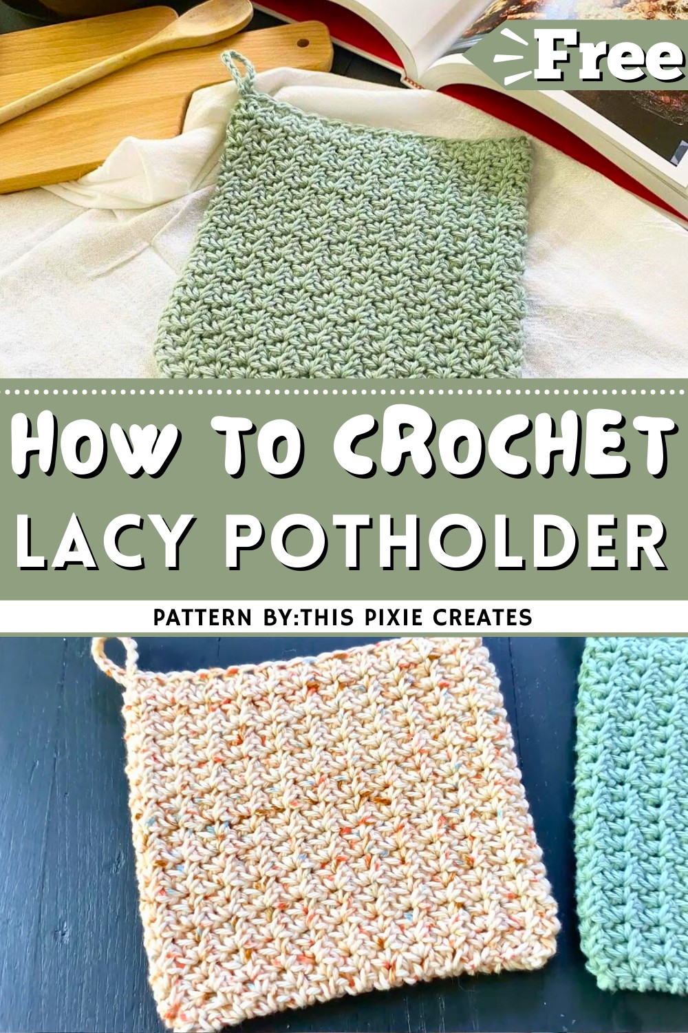 Lacy Crochet Potholder