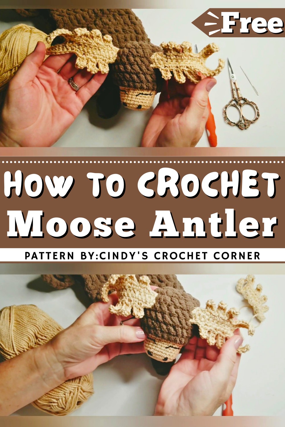 Moose Antler Crochet Tutorial